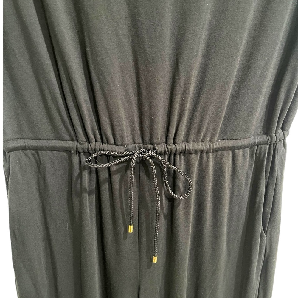 Lauren Ralph Lauren Women’s Jumpsuit Black Wide Leg Size L Y2K Retro - Picture 6 of 15